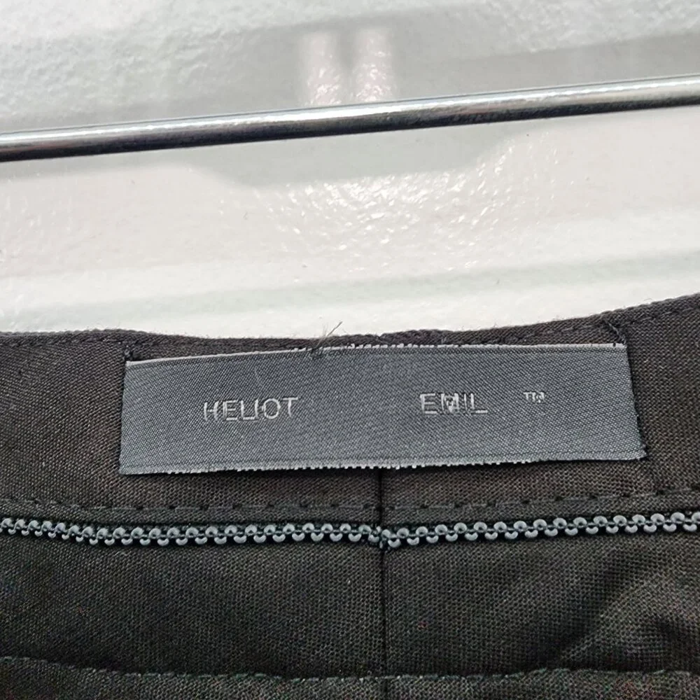 Heliot Emil Men's Solid Wool Blend Layered Robur Tailored Trousers - 50 - Picture 6 of 9